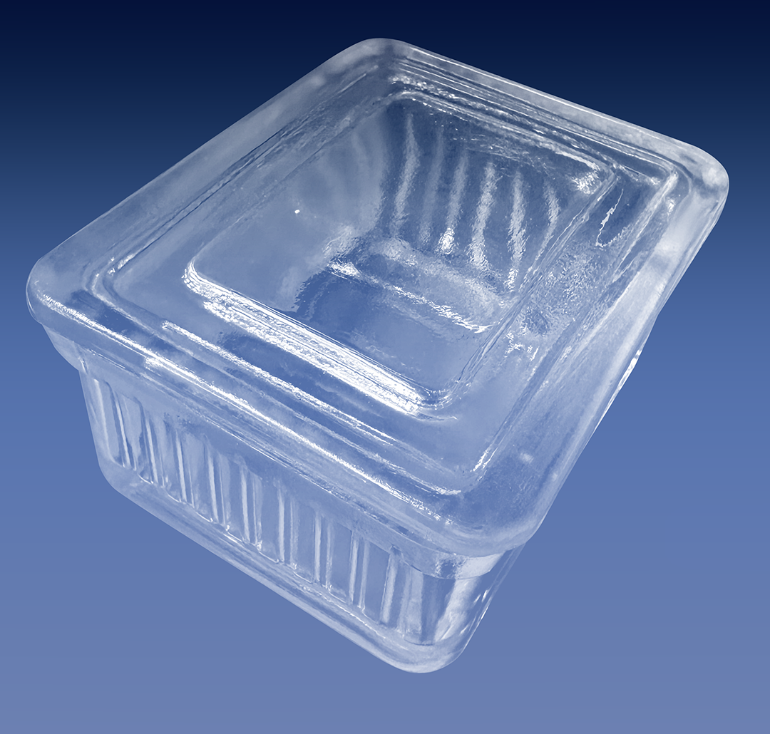 Glass Staining Jar (c) Holds ten 1″ X 3″ Microscope Slides