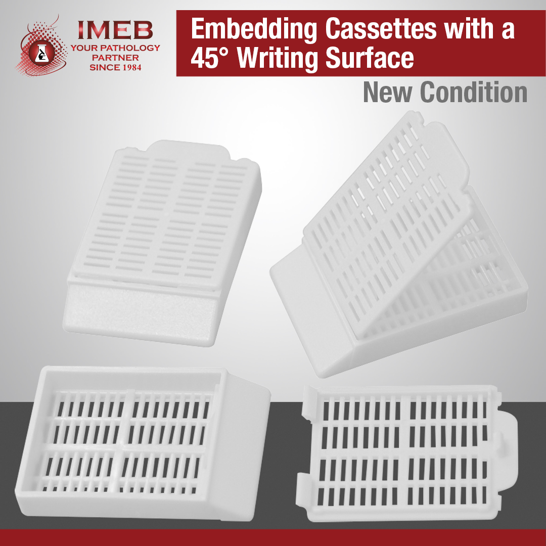 Embedding Cassettes with a 45° Writing Surface White