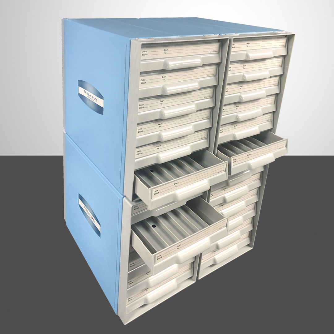 Plastic Stackable Storage 4192TS 4 Stacked