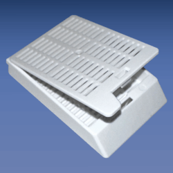 Laser Embedding Cassettes – Hinged 45° – Bulk/Taped or Pre-Stacked