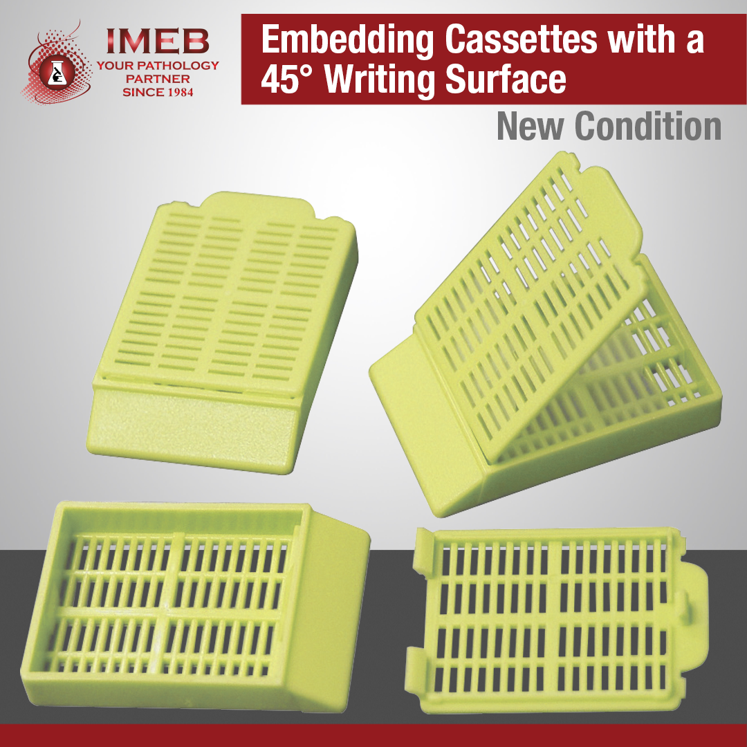Embedding Cassettes with a 45° Writing Surface Yellow