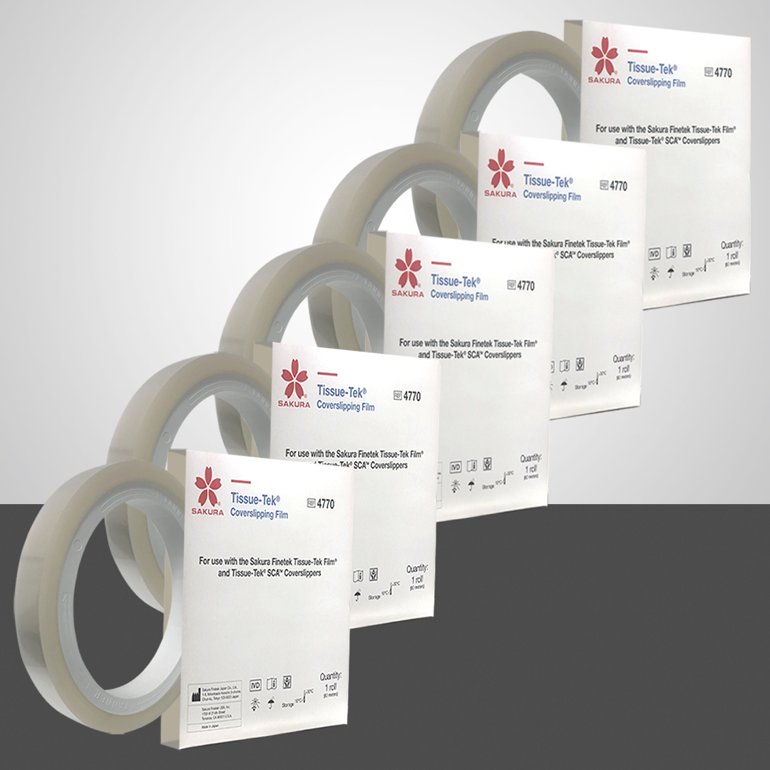 Sakura 4770-A 5 rolls of coverslipping film best seller with logo