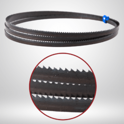 Bone band saw blade with standard teeth