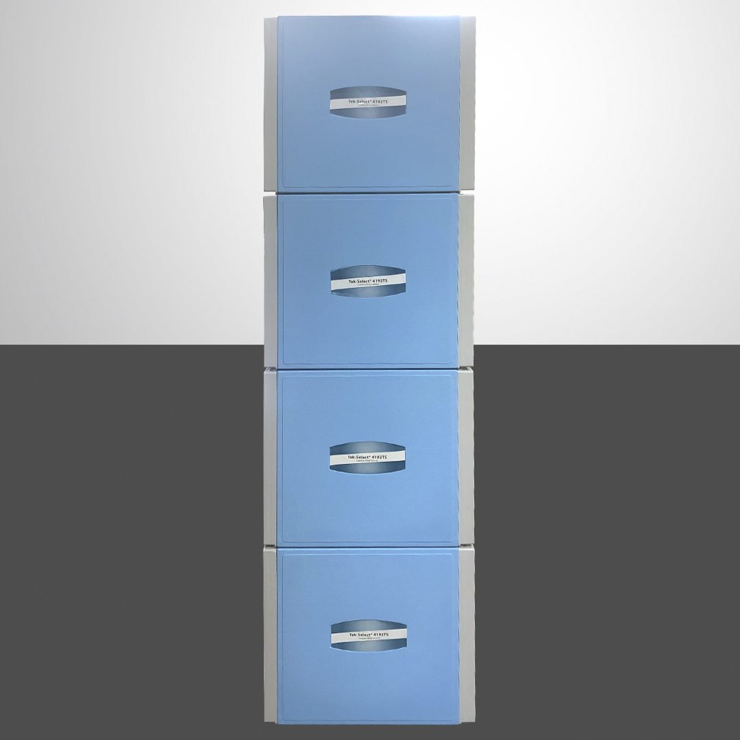 Four TS92TS units stacked - a side view