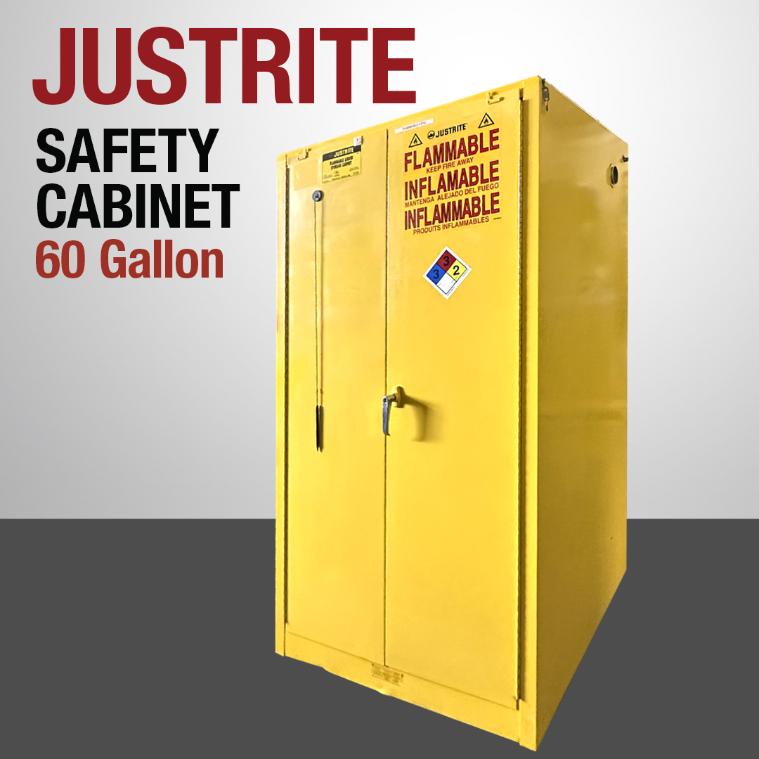 60 gallon justrite safety cabinet refurbished