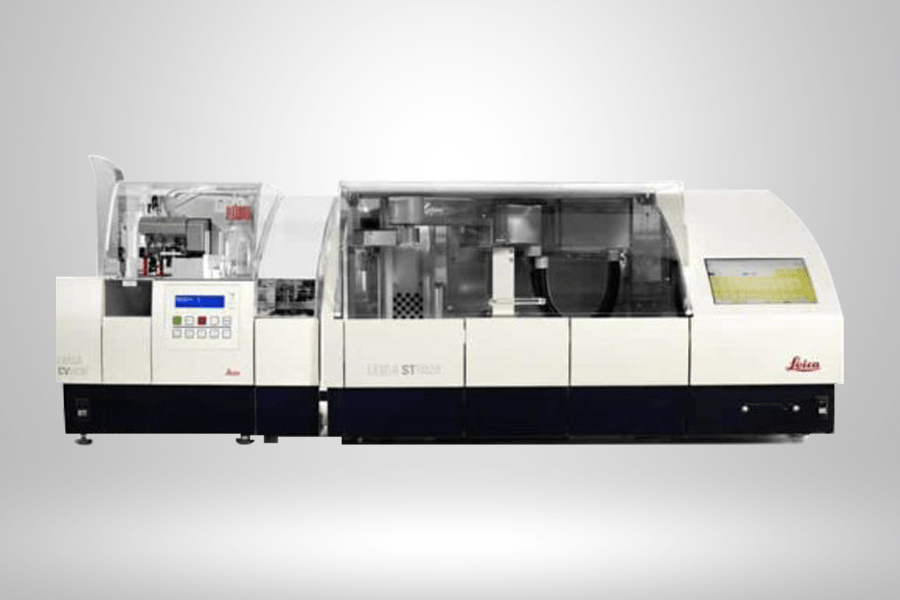 Leica ST5020 Multistainer with CV5030 Glass Coverslipper and TS5025 Transfer Station